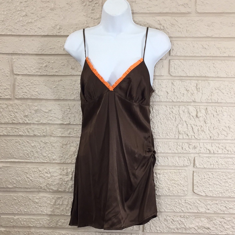 Sweetees Stretch Silk Ruched Side Camisole Top